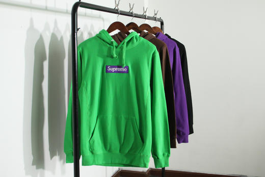 断码特清 Sup Box Logo 情侣款 毛圈连帽帽衫卫衣  WY207 商品图1