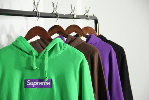断码特清 Sup Box Logo 情侣款 毛圈连帽帽衫卫衣  WY207 商品图2