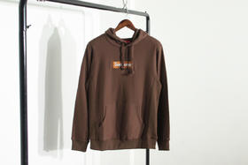 断码特清 Sup Box Logo 情侣款 毛圈连帽帽衫卫衣  WY207