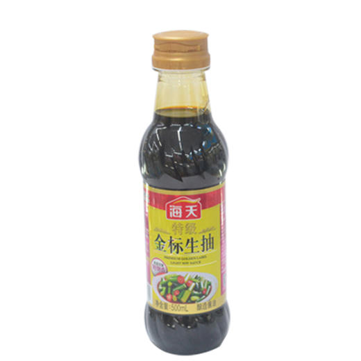 海天特级金标生抽酱油500ml 商品图0