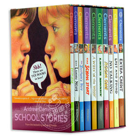英文原版 Andrew Clements' School Stories 安德鲁克拉门校园系列10本盒装青少年小说 趣味章节故事小学初中生活成长桥梁书