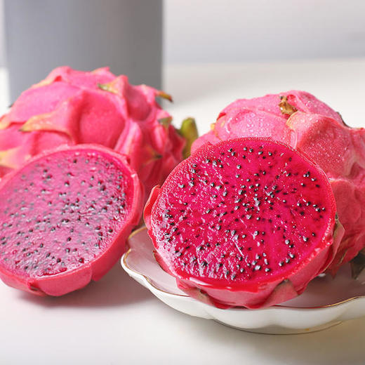 海南61红心火龙果果肉细腻汁多甜美富含花青素0农残原产地直发