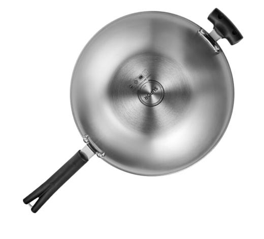 苏泊尔 SUPOR X晶盾CC32JA1  316不锈钢少油烟防粘炒锅32cm可立盖 商品图4