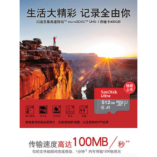 SanDisk闪迪512g内存卡 高速tf卡手机储存卡通用micro sd卡存储卡 商品图3