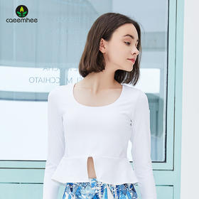 卡益裸感长袖上衣KN03106女士瑜伽服健身服