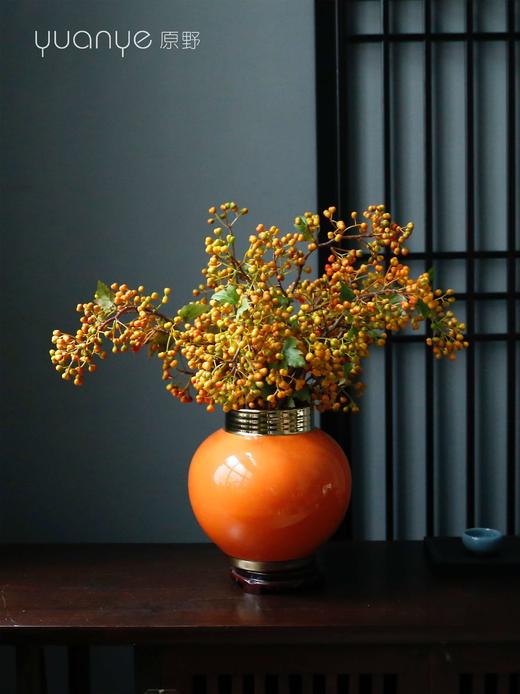 新中式风格禅意仿真花独特摆件高档轻奢玄关台餐桌摆设假花装饰花 商品图3