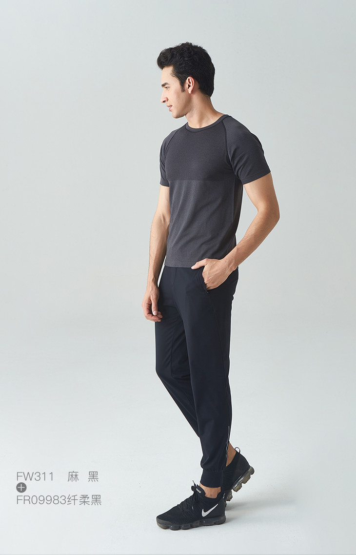 日常fw311凡圣瑜伽男款瑜伽服t恤短袖
