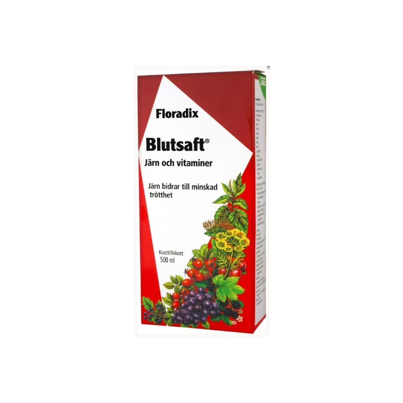 [瑞典]Blutsaft Floradix瑞典铁元500毫升.Blutsaft Floradix  Järn och vitaminer 500ml