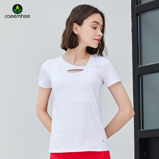 卡益短袖上衣KE03127不含胸垫女士瑜伽服健身服 商品图1