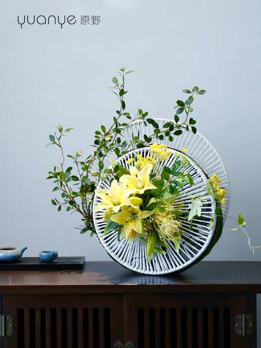 自然风艺术假花仿真花创意个性造型花艺新中式禅意茶几绢花摆设件