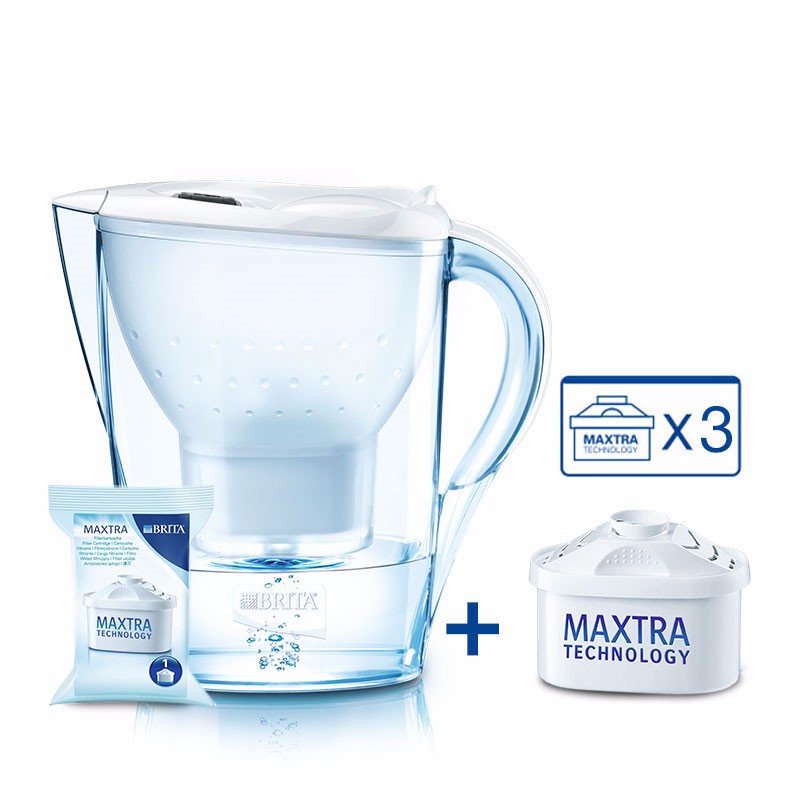 BRITA/碧然德 滤水壶 金典系列 白色 3.5L 1壶4芯有票JPY带授权招加盟代理
