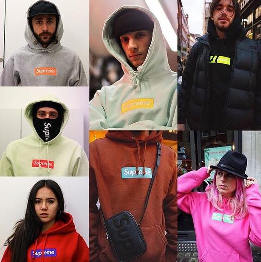 断码特清 Sup Box Logo 情侣款 毛圈连帽帽衫卫衣  WY207 商品图6