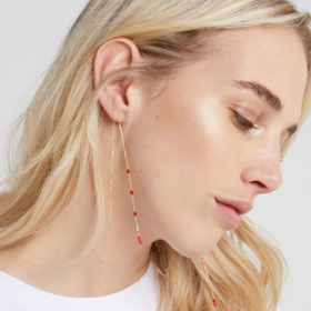 北京仓｜Eshvi-Chain-Underline 耳环［英国设计师］