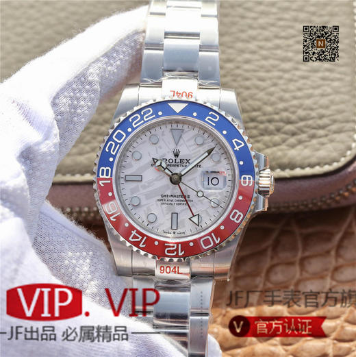 GM劳力士格林尼治ll“陨石面”款。GM推出“独家”2019年度GMT一体机:cal:3285机芯采用正宗的进口904L原材料锻造打磨等工序而成 商品图1