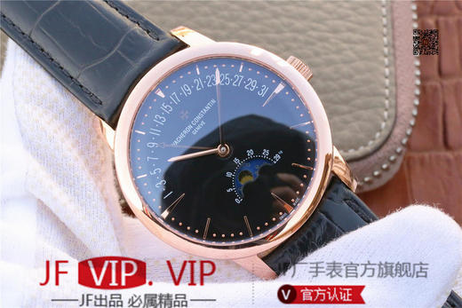 江诗丹顿经典美作 江诗丹顿传承系列4010U男士，和原装一样的月相和逆跳日历款腕表，所有功能同正品，都是真实的。 商品图1