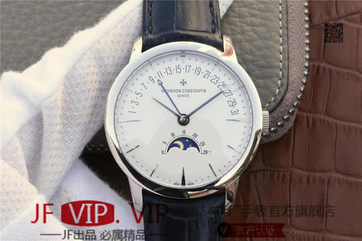 江诗丹顿经典美作 江诗丹顿传承系列4010U男士，和原装一样的月相和逆跳日历款腕表，所有功能同正品，都是真实的。 商品图0