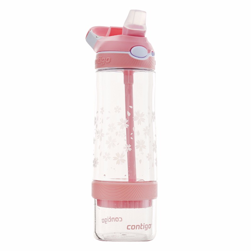 CONTIGO/康迪克 果茶滤网吸管杯-感温变色樱花 560ML有票JPY带授权招加盟代理