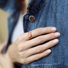 北京仓｜Eshvi-Circle-Red 戒指［英国设计师］ 商品缩略图2