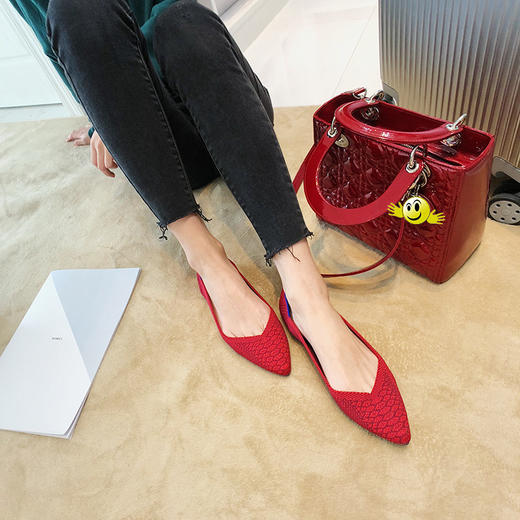 【INS爆款  百搭清凉透气单鞋】3D飞线编织女鞋 无碳环保材料 精致设计显腿瘦 怎么折也不会坏 可机洗多色可选 商品图8