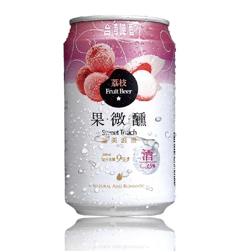 TAIWAN BEER/台湾啤酒 台湾啤酒水果系列 荔枝味 330ML 8罐有票JPY带授权招加盟代理