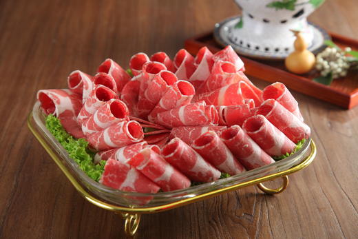 现切  肥牛片500g和牛片 机器现切装盒 商品图1