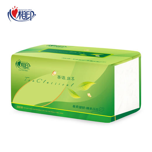 心相印 抽纸3层茶语丝享系列塑装纸无香面巾纸整箱装 (4提3层*130抽*24包)DT15130DSZ 商品图1