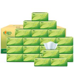 心相印 抽纸3层茶语丝享系列塑装纸无香面巾纸整箱装 (4提3层*130抽*24包)DT15130DSZ