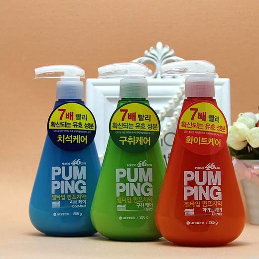 【韩国】LG倍瑞傲按压式美白液体牙膏 商品图1