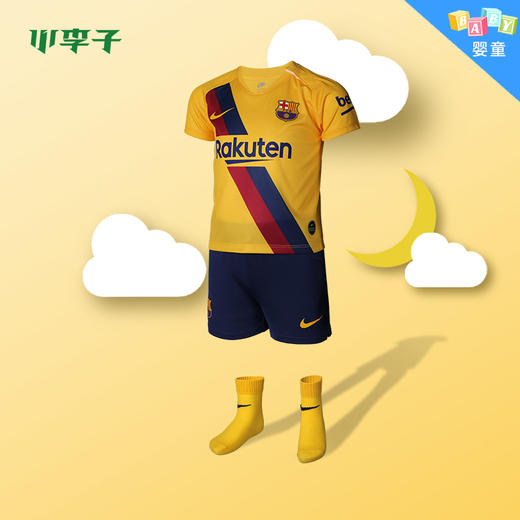 小李子：专柜正品NIKE/耐克 FCB I NK BRT KIT AW 巴萨儿童球服AO3071728 商品图0