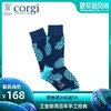 CORGI柯基英国进口男士长袜蓝色菠萝印花精梳棉薄款透气中筒袜JPY带授权招加盟代理 商品缩略图0