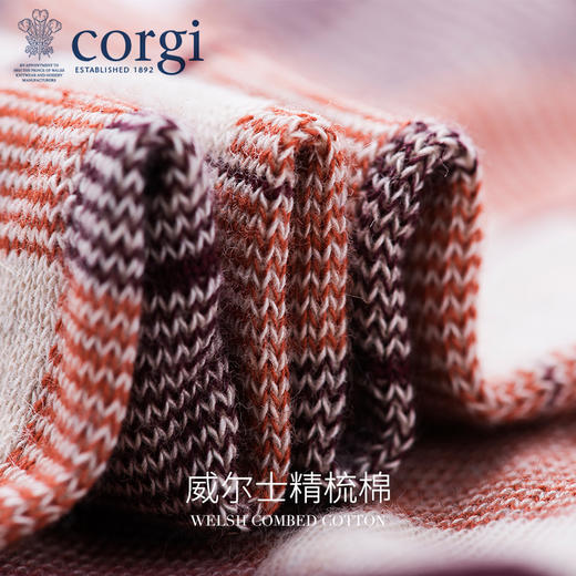 CORGI柯基英国进口男士格纹长袜英伦商务精梳棉薄款中筒正装袜JPY带授权招加盟代理 商品图2
