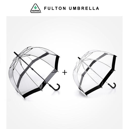 英国富尔顿FULTON女王御用鸟笼伞透明泡泡伞儿童伞亲子组合套装JPY带授权招加盟代理 商品图1