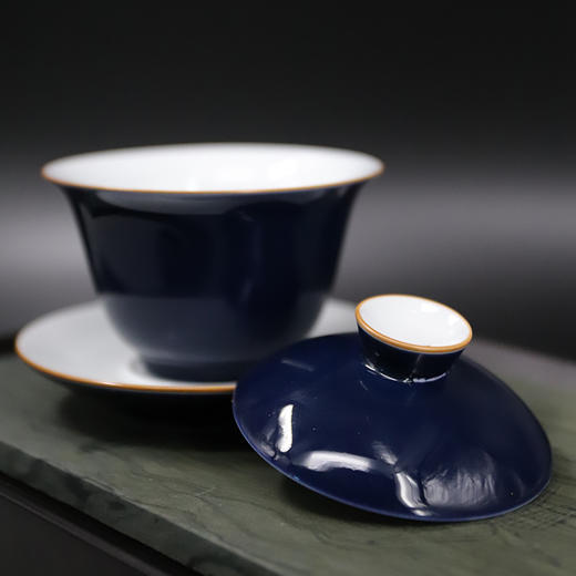 韵香霁蓝盖碗 商品图2