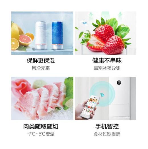 【家用电器】【美的冰箱】Midea/美的BCD-230WTPZM(E) 三门变频智能风冷家用电冰箱一级能效 商品图2