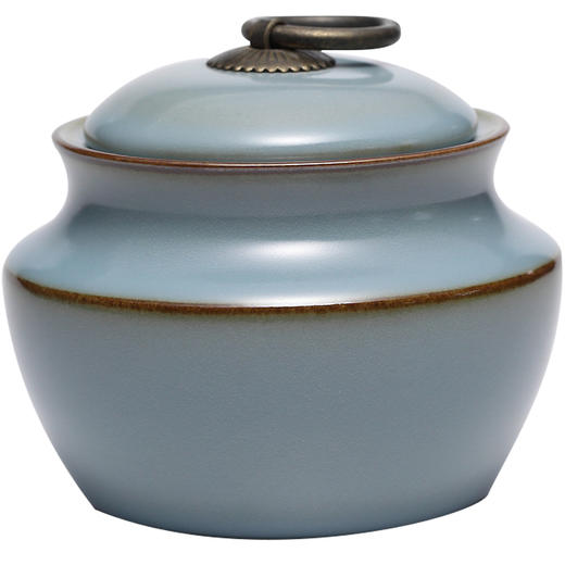 西园铜扣茶叶罐3446 商品图1