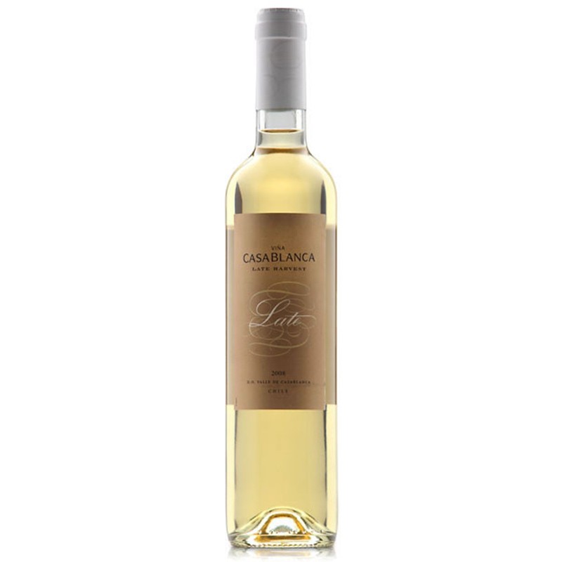 VINA CASABLANCA/卡萨布兰卡酒庄晚收甜白葡萄酒 500ML有票JPY带授权招加盟代理