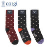 CORGI柯基英国进口男女羊毛中筒袜动物印花薄款百搭长袜秋冬款JPY带授权招加盟代理 商品缩略图1