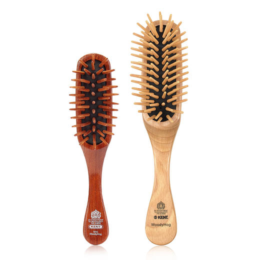 英国kent梳子肯特梳子原木梳齿便携美发梳气囊梳顺发按摩梳木梳JPY带授权招加盟代理 商品图4