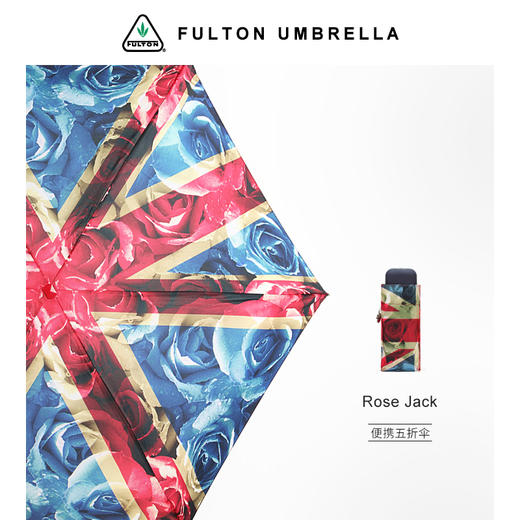 英国富尔顿FULTON超轻雨伞便携五折伞女士口袋胶囊伞折叠伞晴雨伞JPY带授权招加盟代理 商品图1