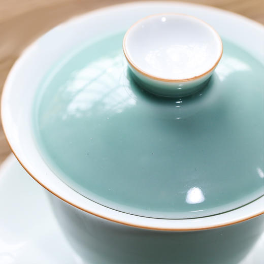 韵香豆青盖碗 商品图2