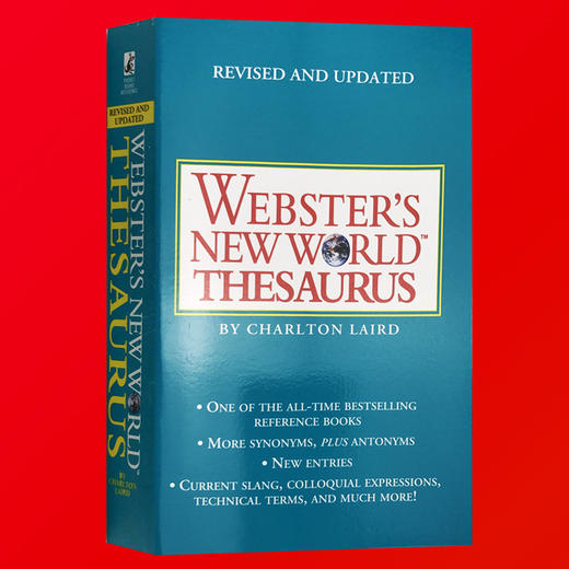 韦氏新世界英语同义词词典英文原版webster S New World Thesaurus 英文版美语字典英语学习工具书可搭英英韦氏词典字典韦小绿