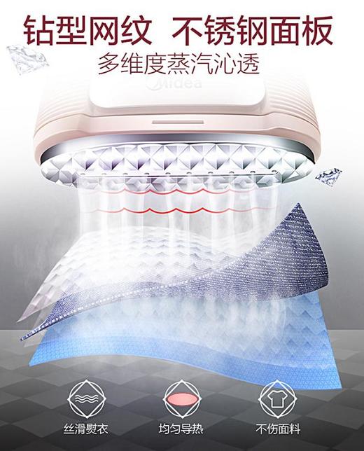 【家用电器】美的YBD15D1手持挂烫机家用蒸汽小型熨烫机便携式迷你烫衣服熨斗 商品图1