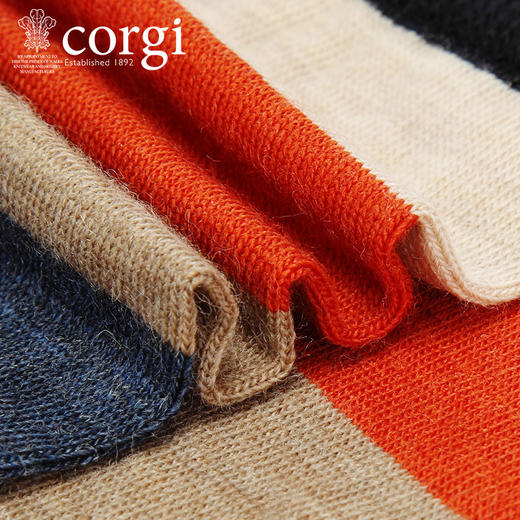 CORGI柯基英国进口男士袜子英伦商务条纹秋冬季针织中筒羊毛长袜JPY带授权招加盟代理 商品图2