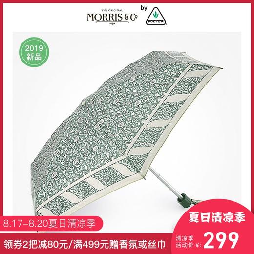 【19新品】英国FULTON富尔顿莫里斯联名款口袋五折伞女超轻晴雨伞JPY带授权招加盟代理 商品图0