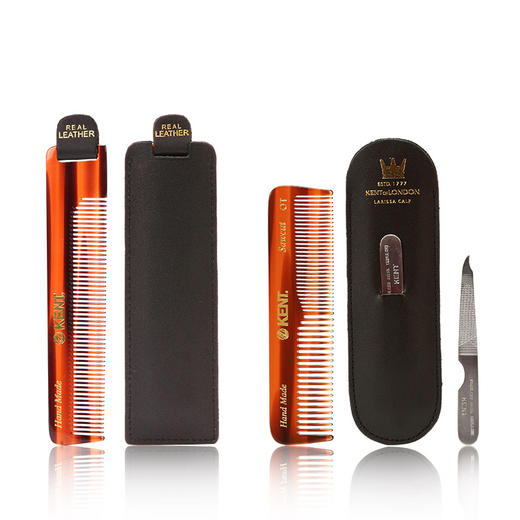 英国kent梳子肯特梳子男士梳子美发梳油头造型便携顺发梳直板梳JPY带授权招加盟代理 商品图4
