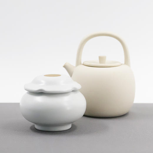 汝窑茶叶罐 大福罐（白） 商品图1