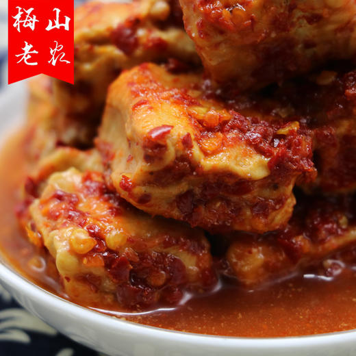 【梅山老农】 湖南土特产香辣豆腐乳 霉豆腐 小瓶装210g 商品图2