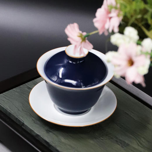 韵香霁蓝盖碗 商品图3