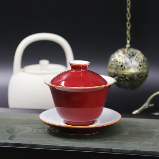 韵香霁红盖碗 商品图3