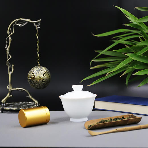 甜白釉盖碗无托款 商品图3